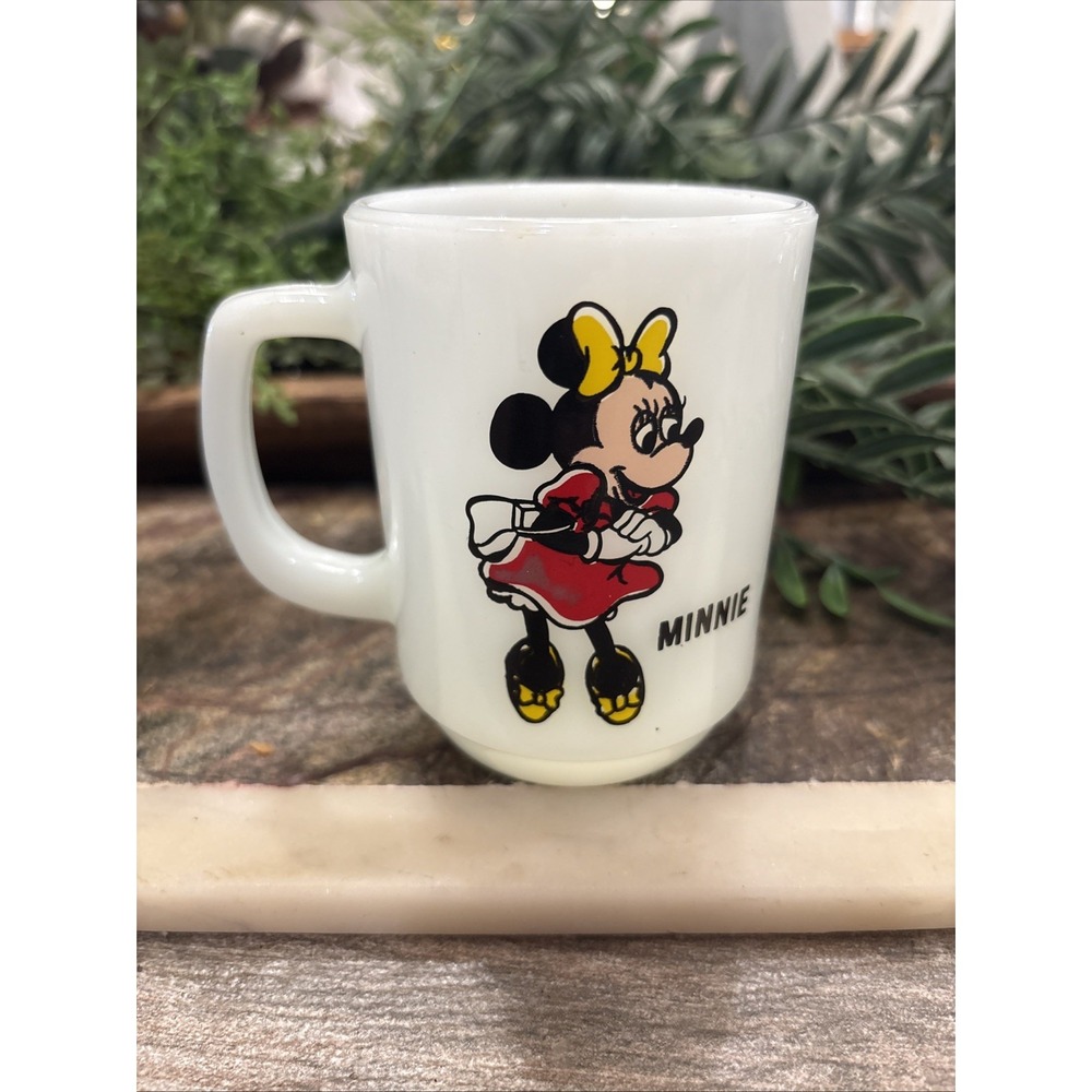 Minnie Mouse Mug Cup Pepsi Collector Series Milk Glass Coffee  Anchor